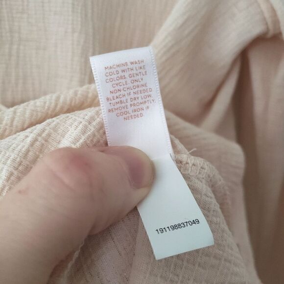 LC Lauren Conrad Bell Sleeve Blouse Pink S - Picture 5 of 7